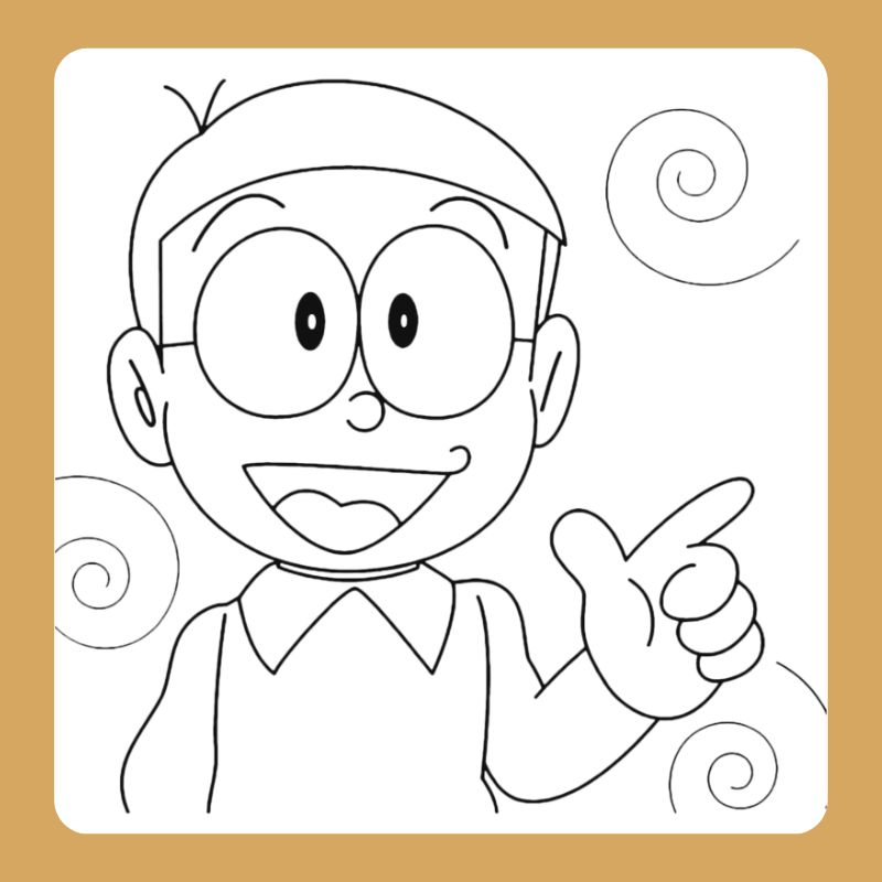 tranh tô màu nobita cho bé (2)