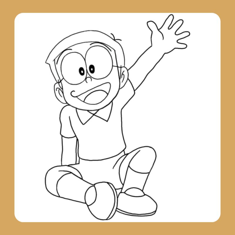 tranh tô màu nobita