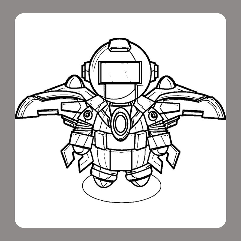 tranh tô màu robot (12)