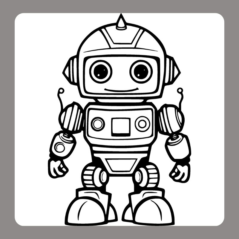 tranh tô màu robot (16)