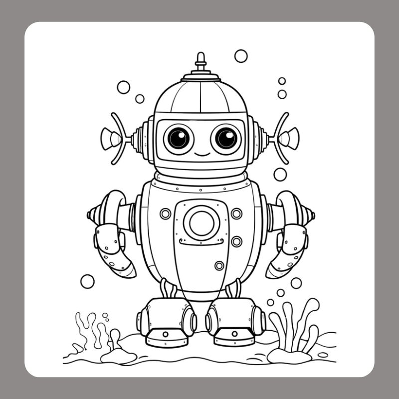 tranh tô màu robot (17)