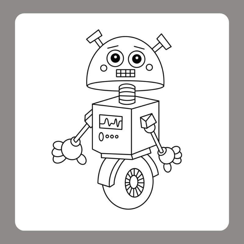tranh tô màu robot (4)