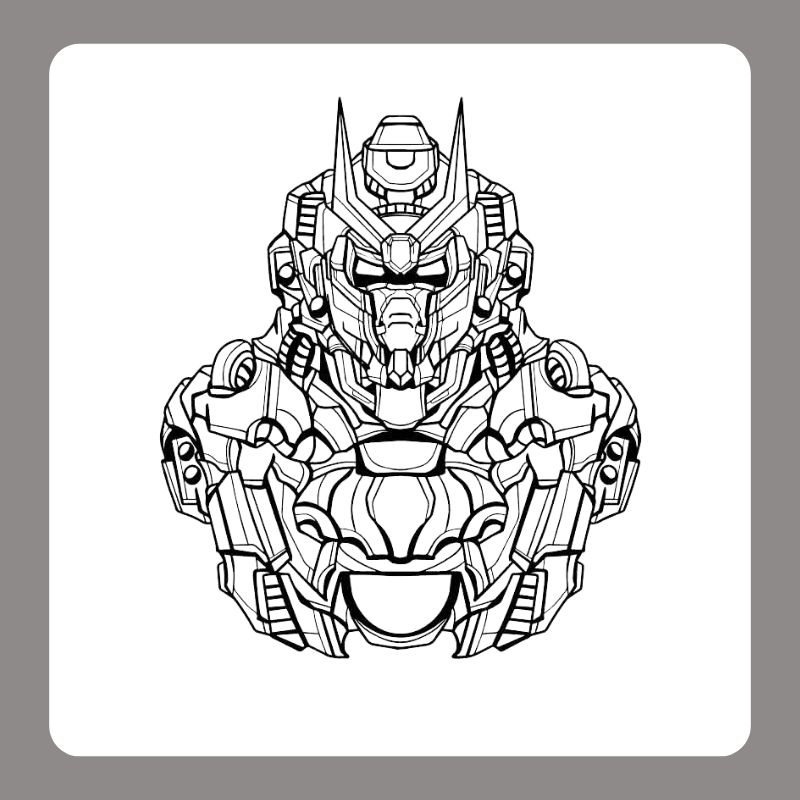 tranh tô màu robot (8)