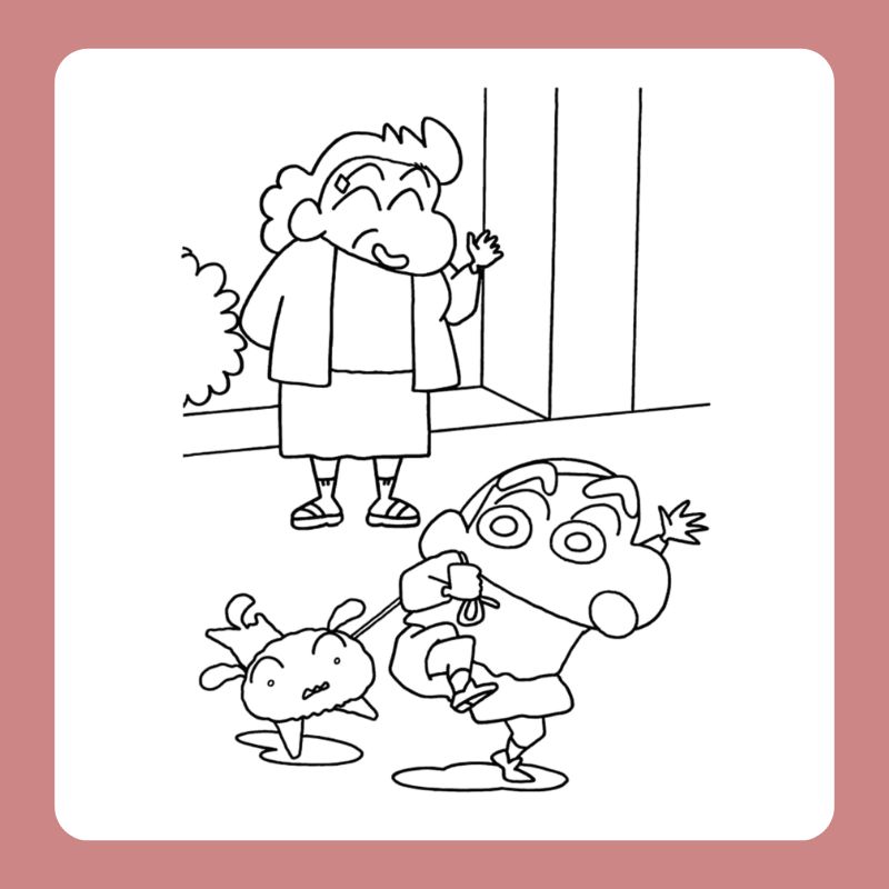 tranh tô màu shin cậu bé bút chì (10)