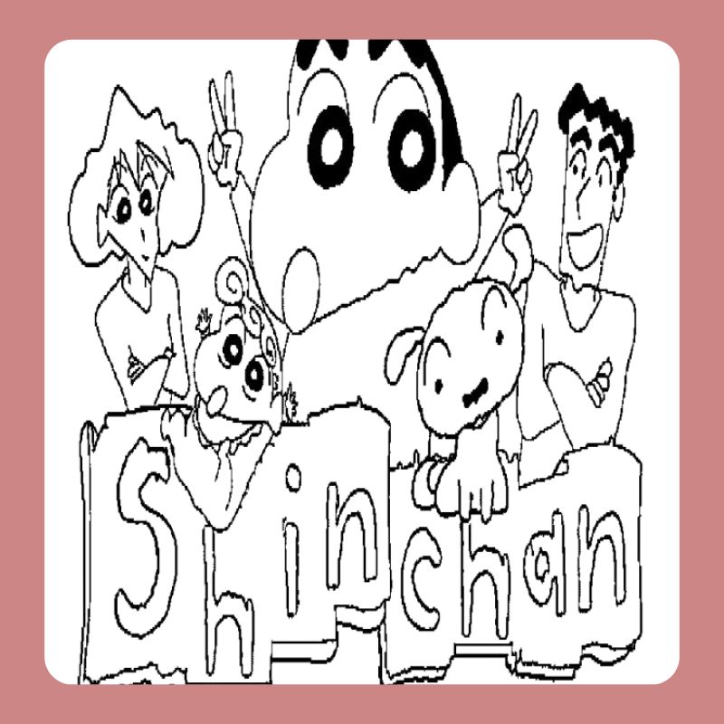 tranh tô màu shin cậu bé bút chì (18)
