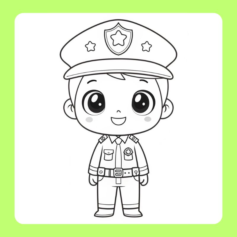 tranh tô màu siêu nhân cảnh sát (7)