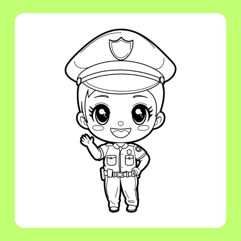 tranh tô màu siêu nhân cảnh sát (9)