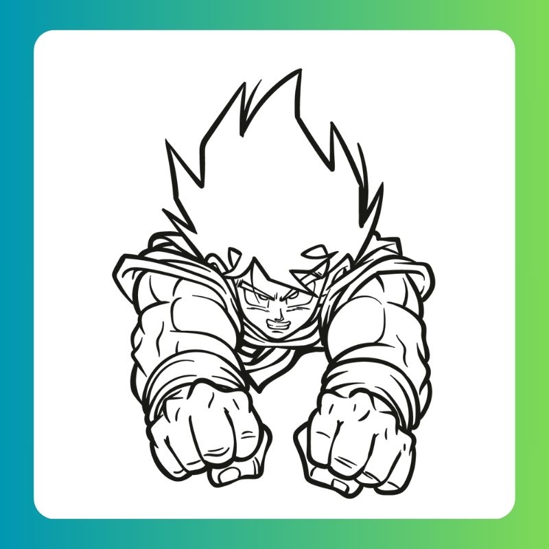 tranh tô màu songoku