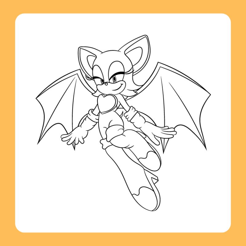 tranh tô màu sonic (12)