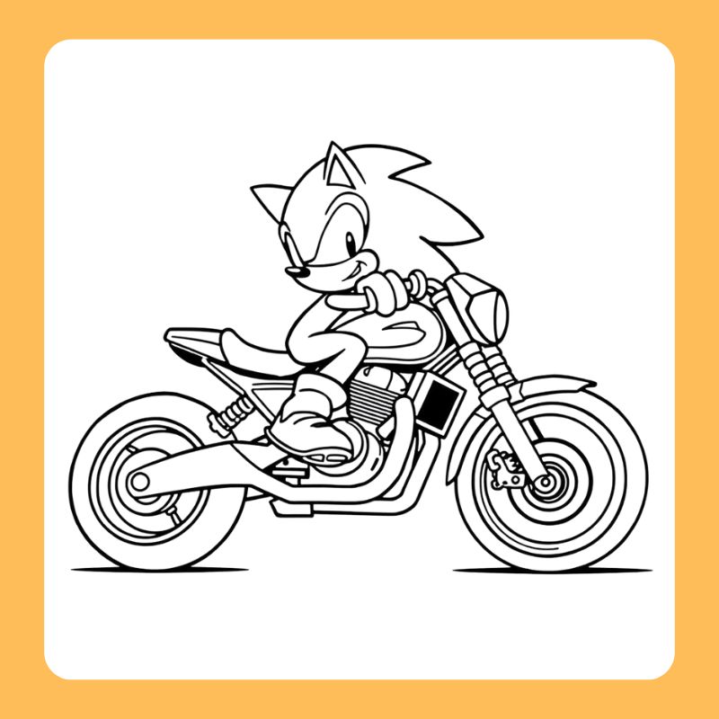 tranh tô màu sonic (2)