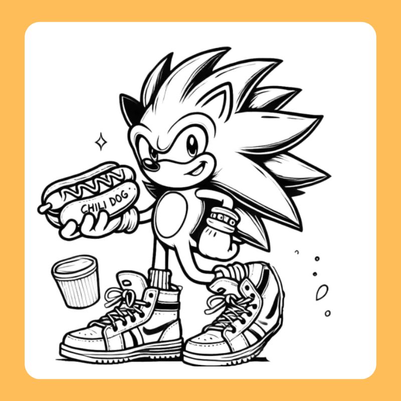 tranh tô màu sonic (20)
