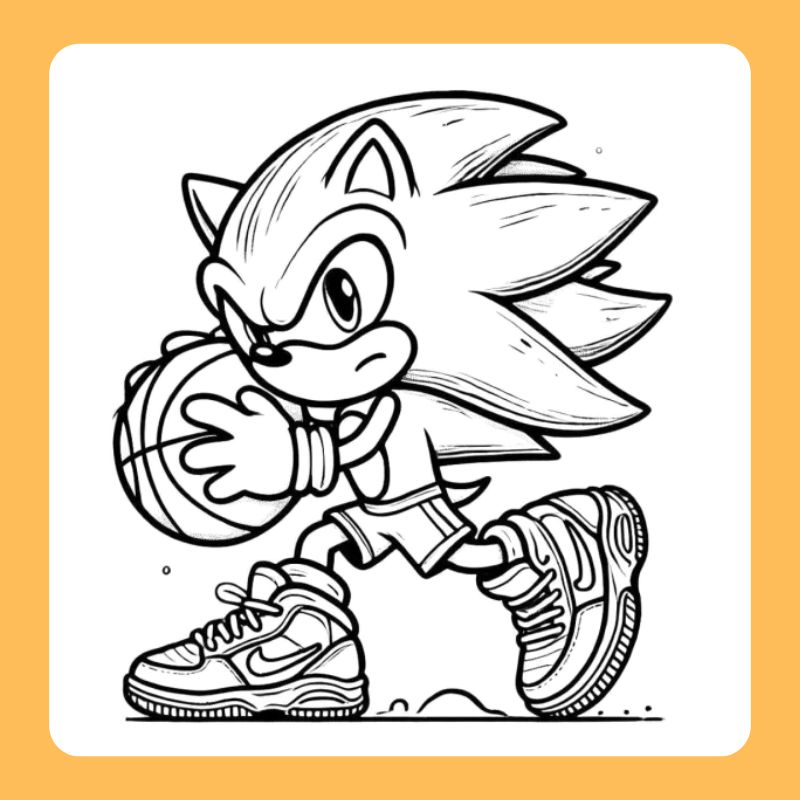 tranh tô màu sonic (5)