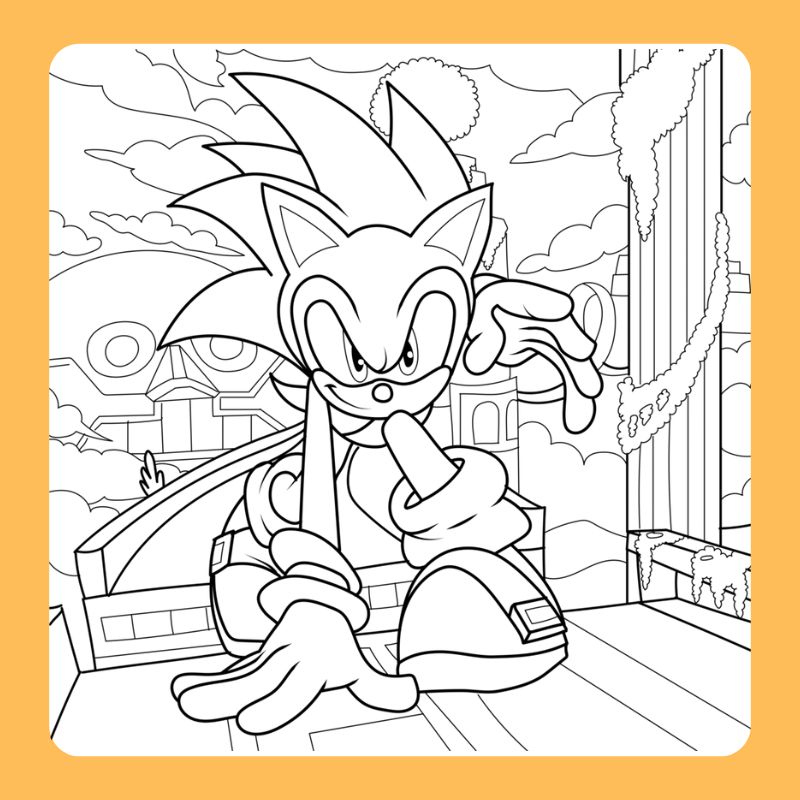 tranh tô màu sonic (6)