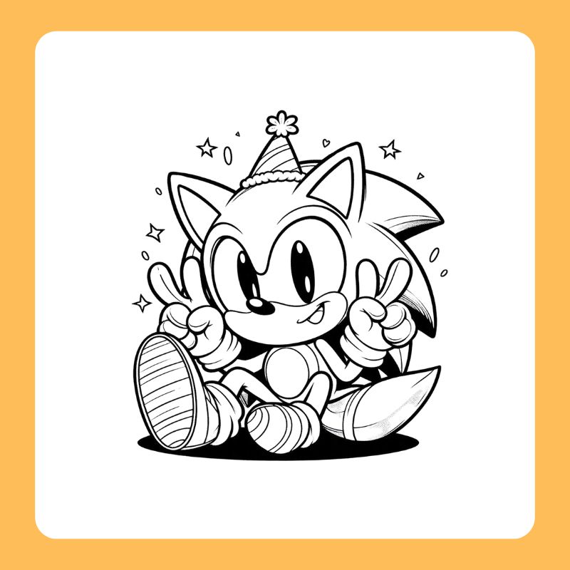 tranh tô màu sonic (7)