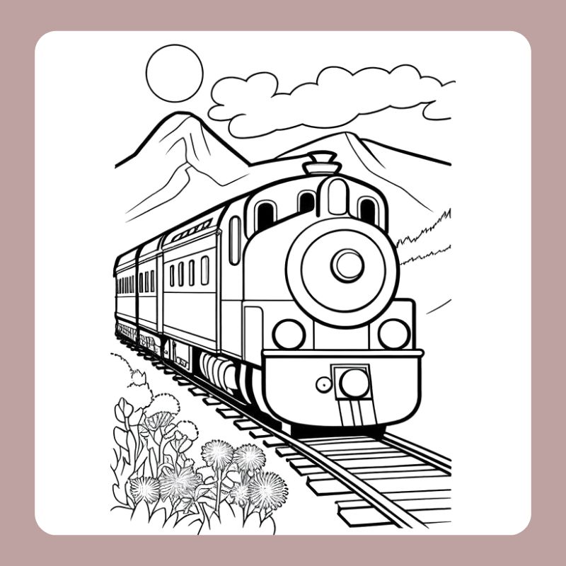 tranh tô màu tàu hỏa (4)