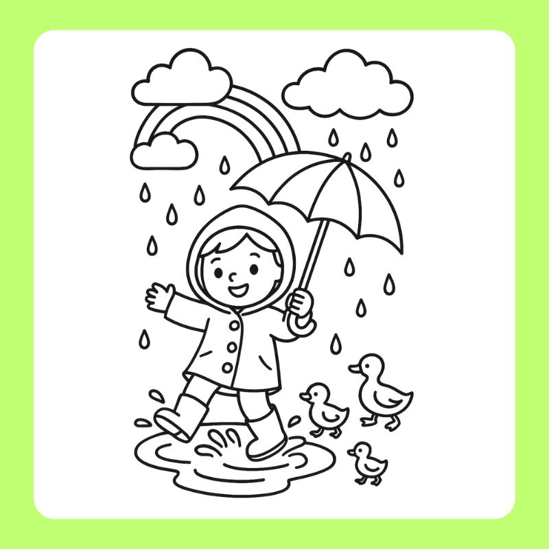 tranh tô màu thời tiết