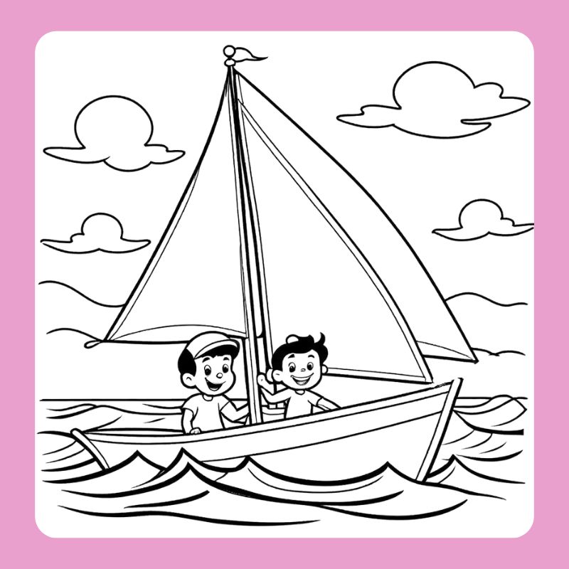 tranh tô màu thuyền buồm (14)