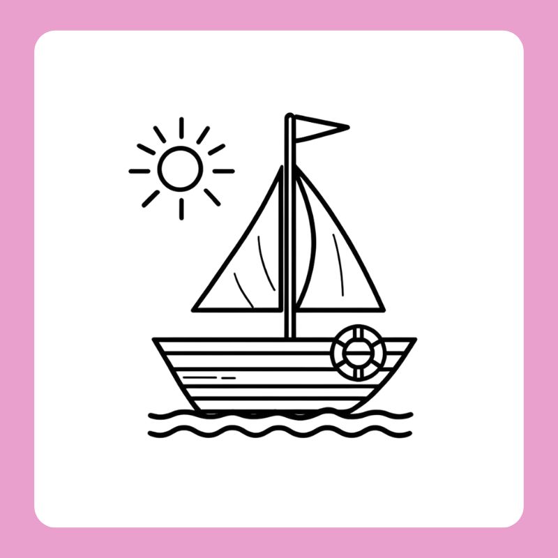 tranh tô màu thuyền buồm (8)