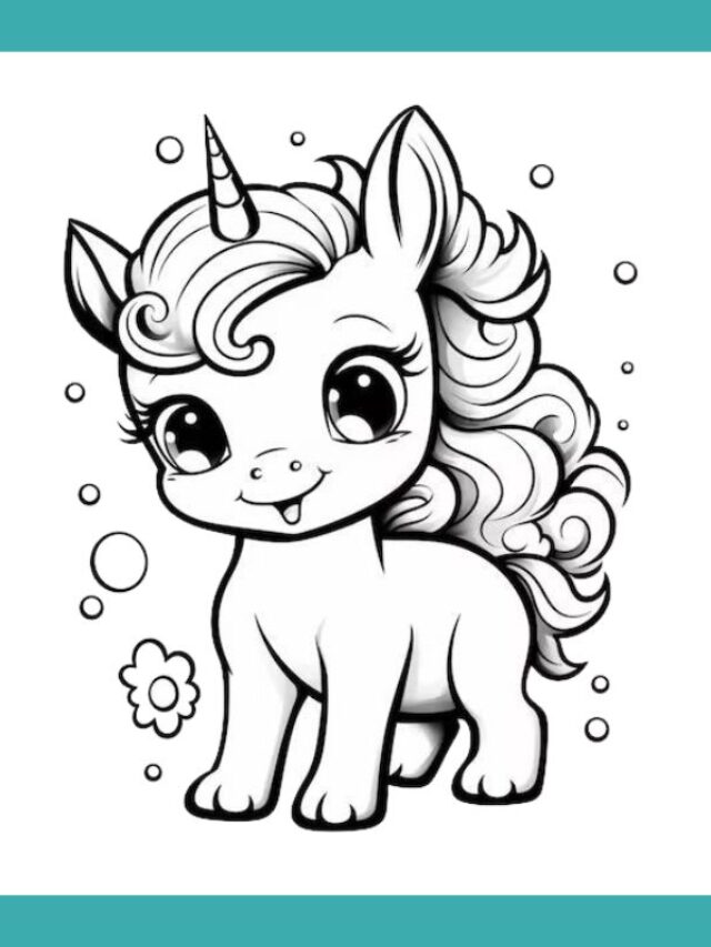 tranh tô màu ngựa pony (24)