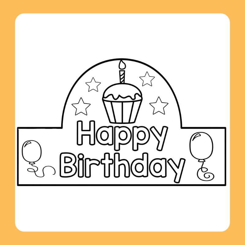 happy birthday tô màu chữ