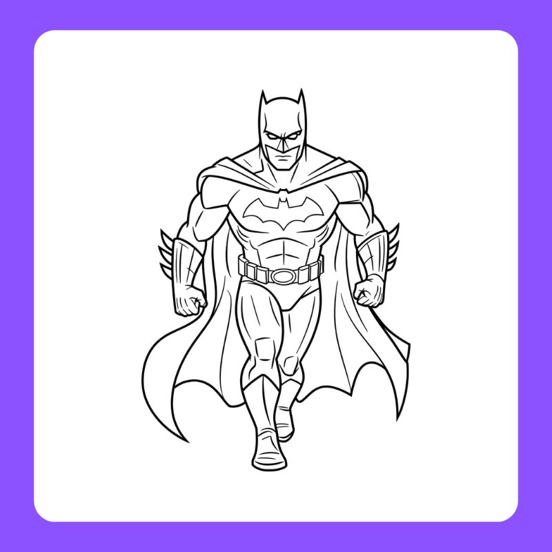 hình batman tô màu