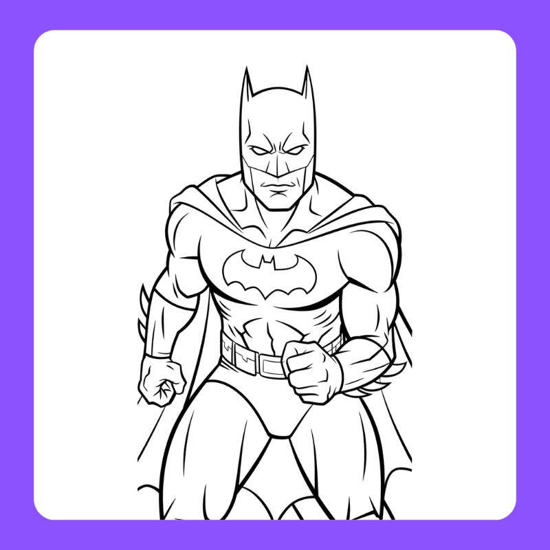 hình tô màu batman