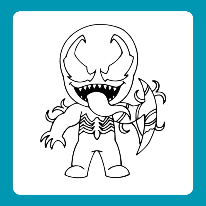hình tô màu venom