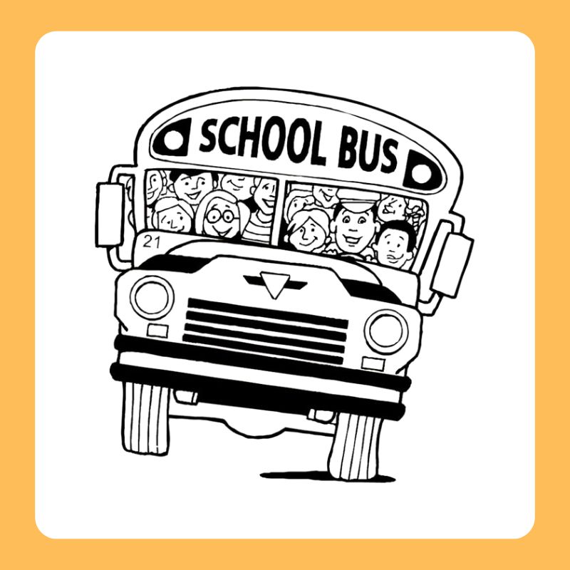 hình tô màu xe bus