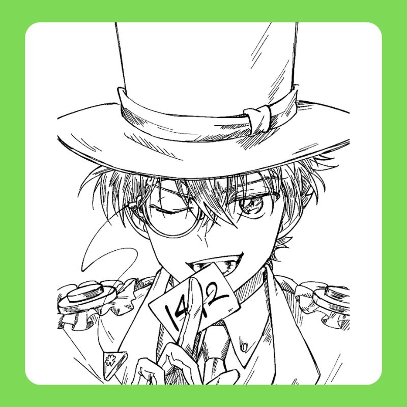 kaito kid tranh tô màu