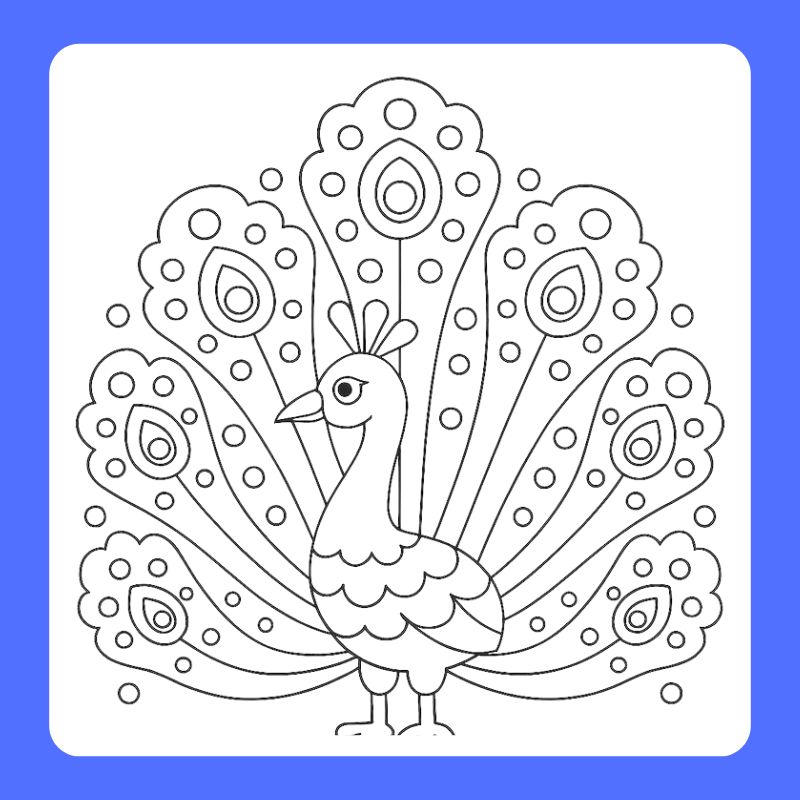 tô màu con công (5)