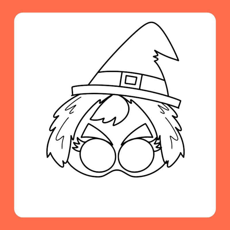 tô màu mặt nạ halloween