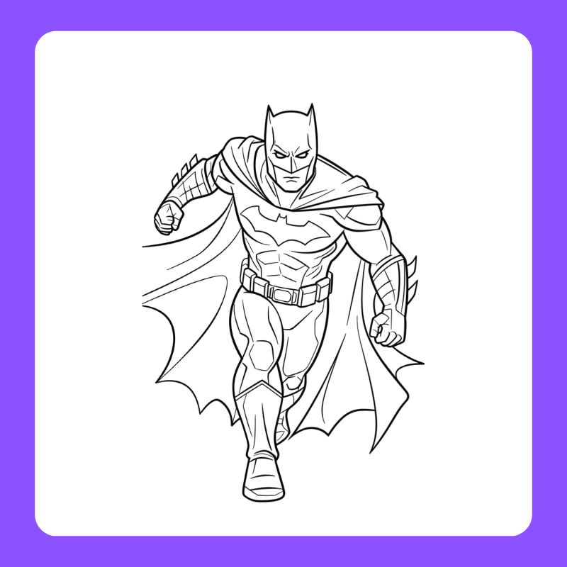 tranh tô màu batman