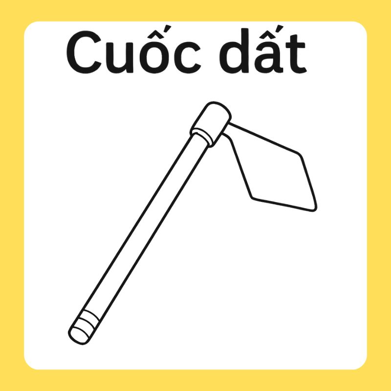 tranh tô màu cái cuốc (7)