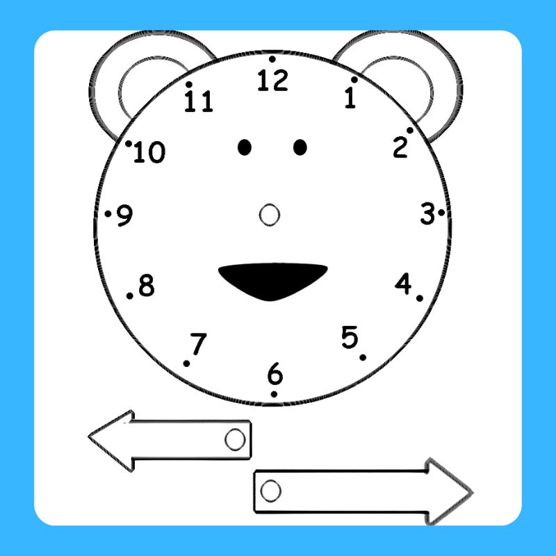 tranh tô màu đồng hồ