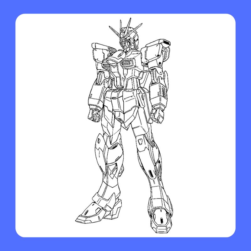 tranh tô màu gundam (12)