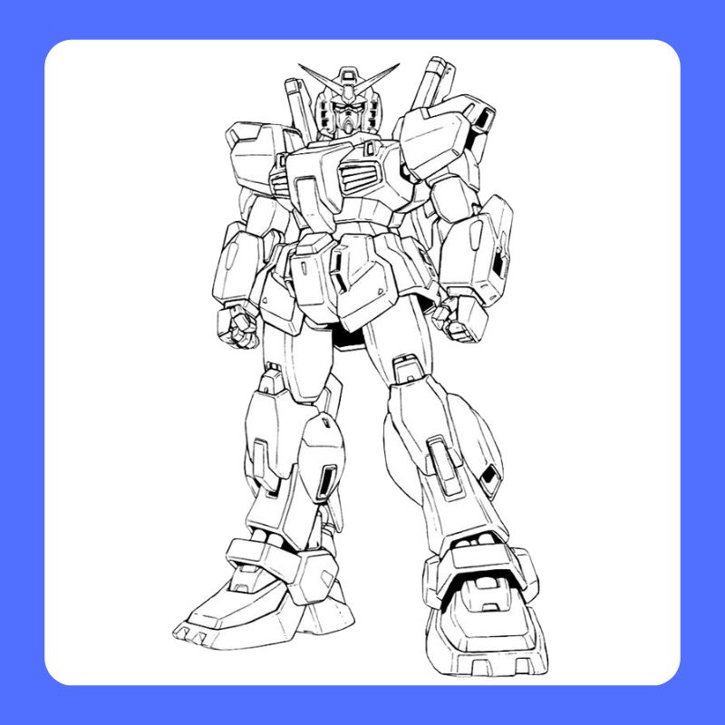 tranh tô màu gundam (2)