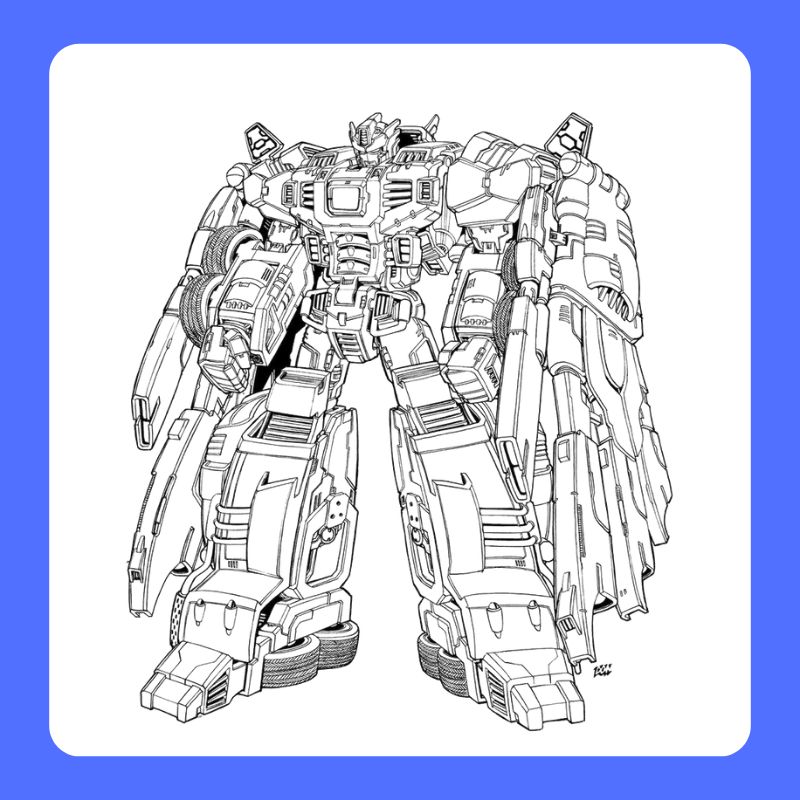 tranh tô màu gundam (22)