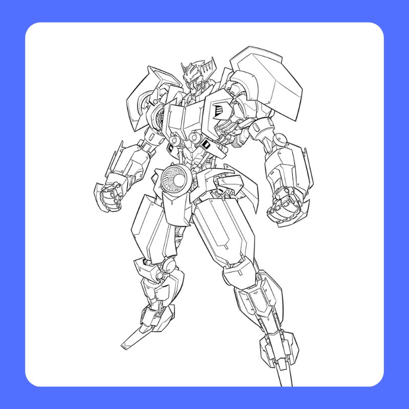 tranh tô màu gundam (28)