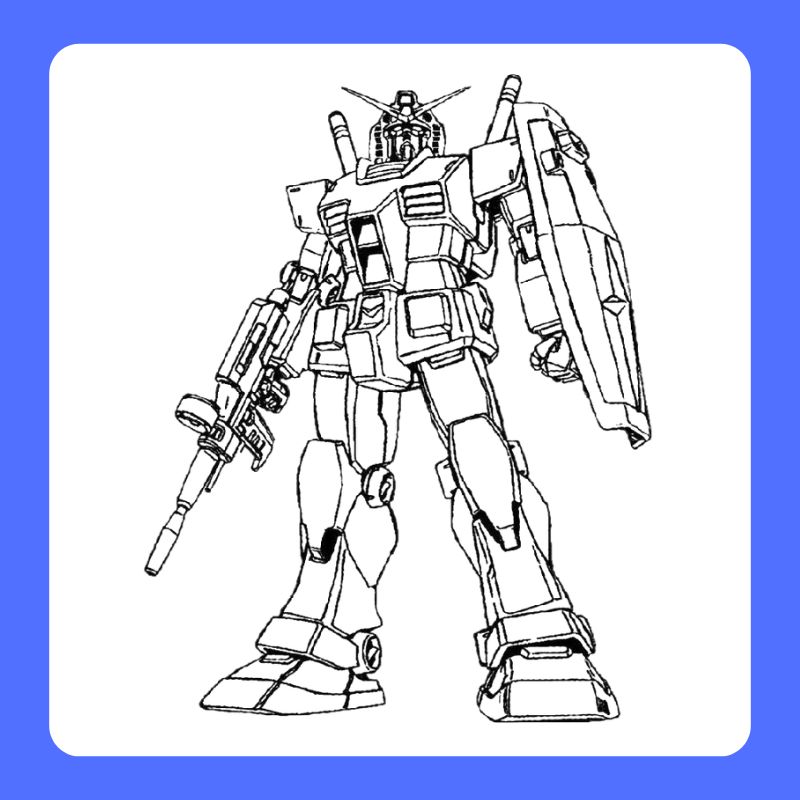 tranh tô màu gundam (3)