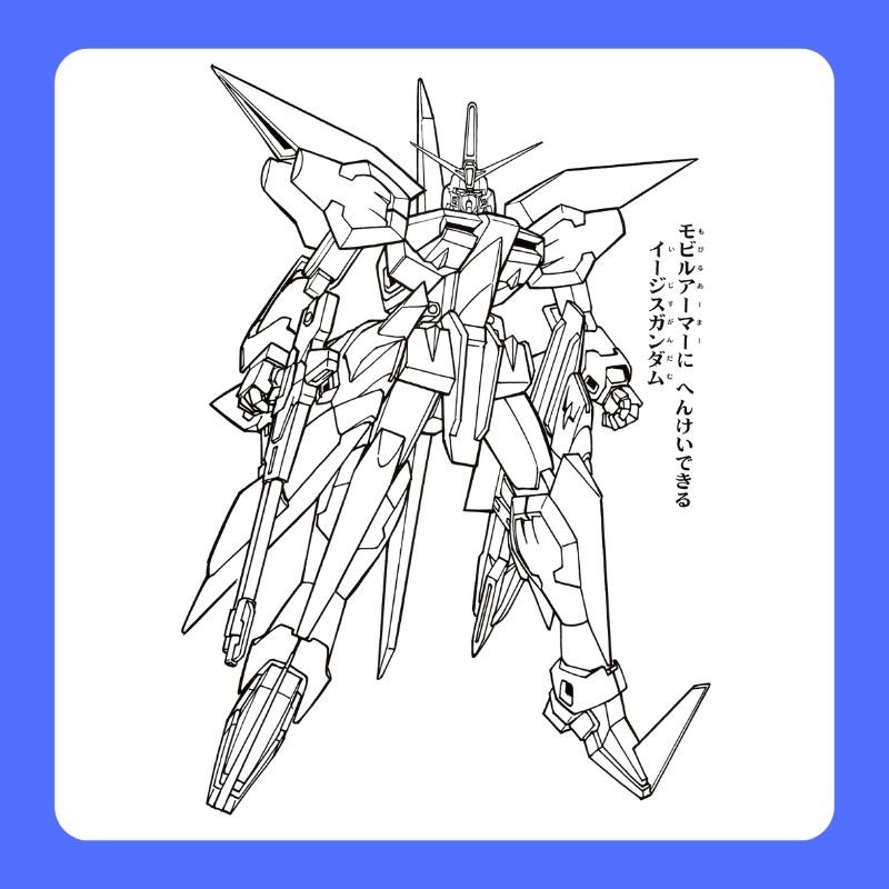 tranh tô màu gundam (5)