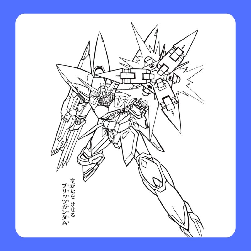 tranh tô màu gundam (6)