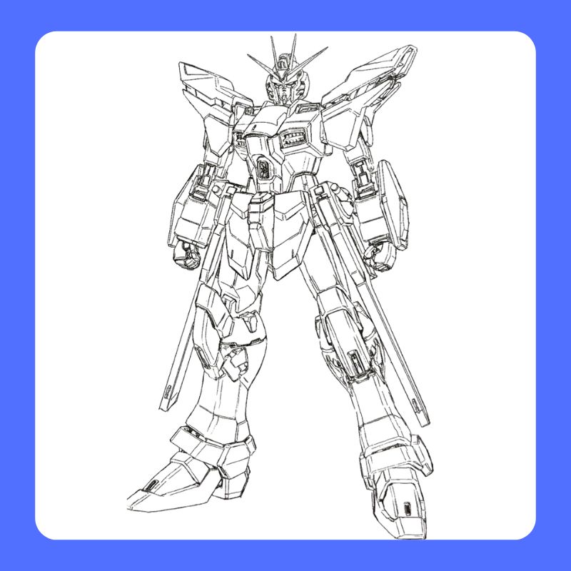 tranh tô màu gundam (9)