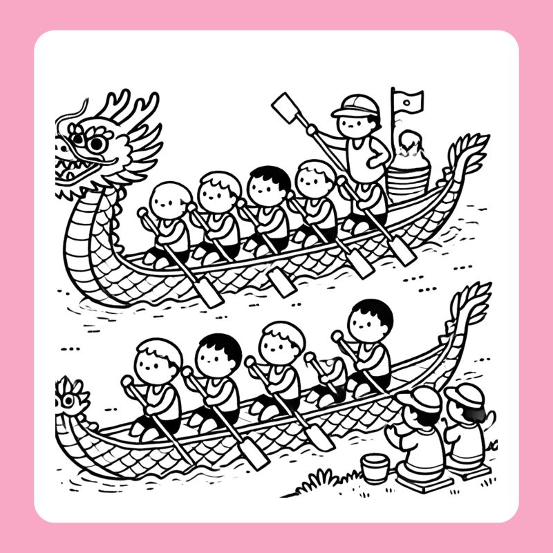 tranh tô màu lễ hội đua thuyền (20)