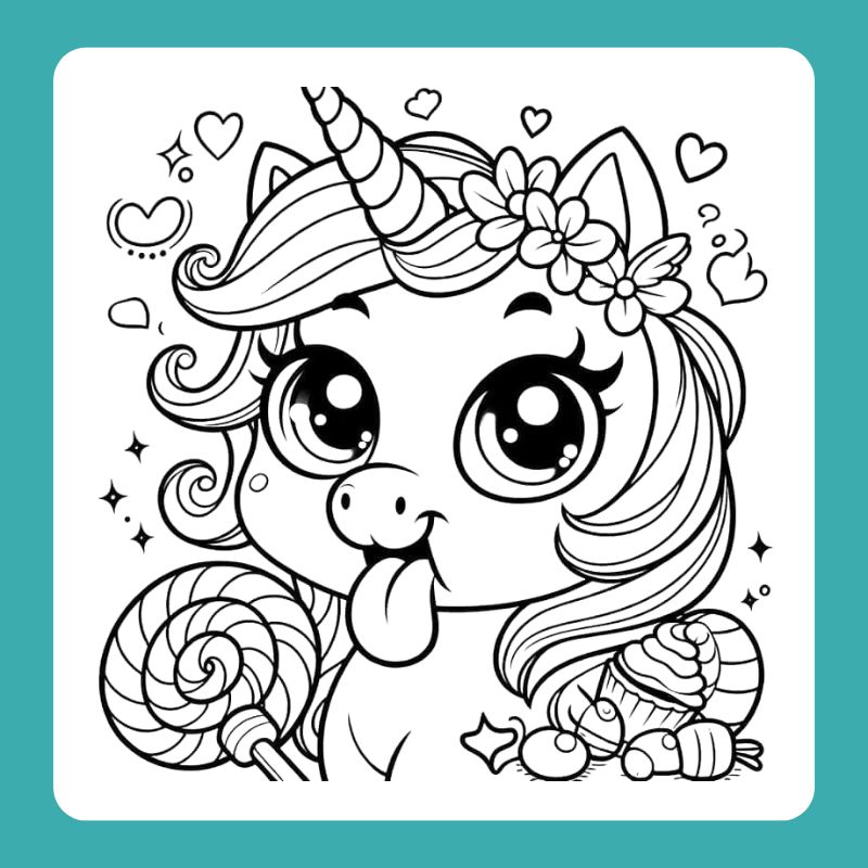 tranh tô màu ngựa pony (22)
