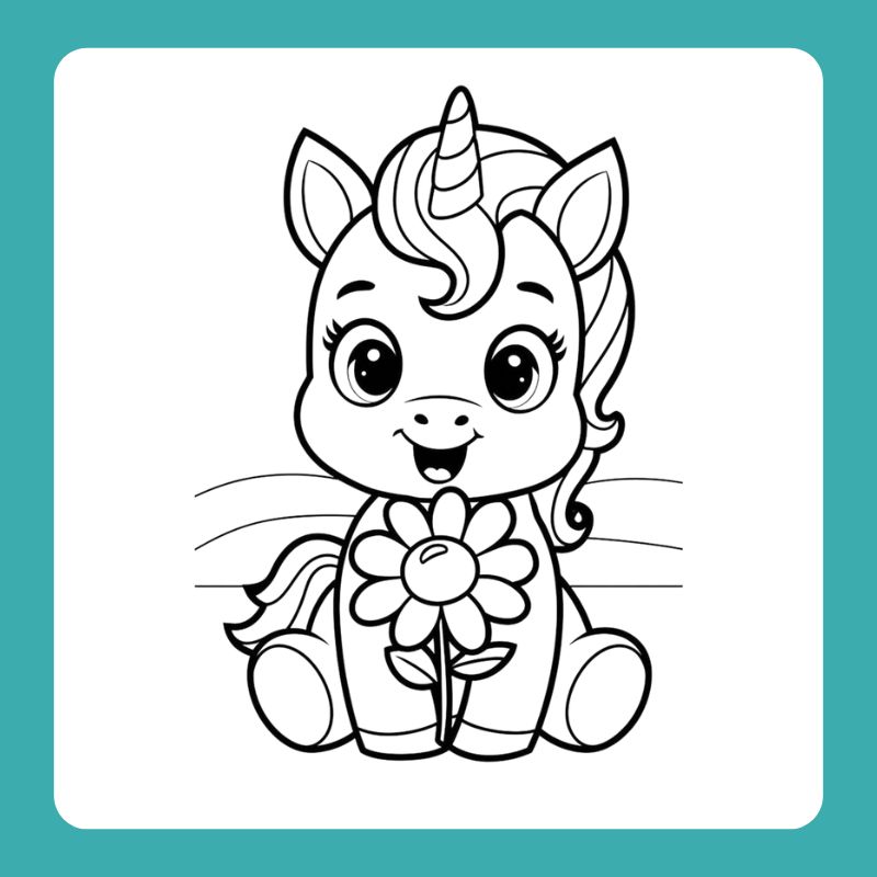 tranh tô màu ngựa pony (23)