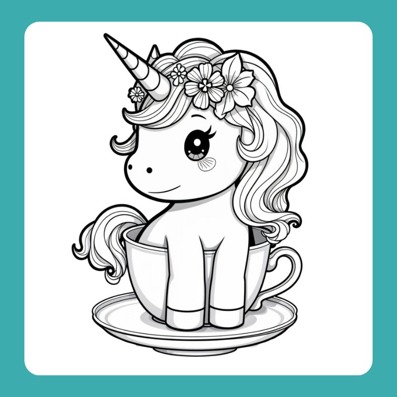 tranh tô màu ngựa pony (25)