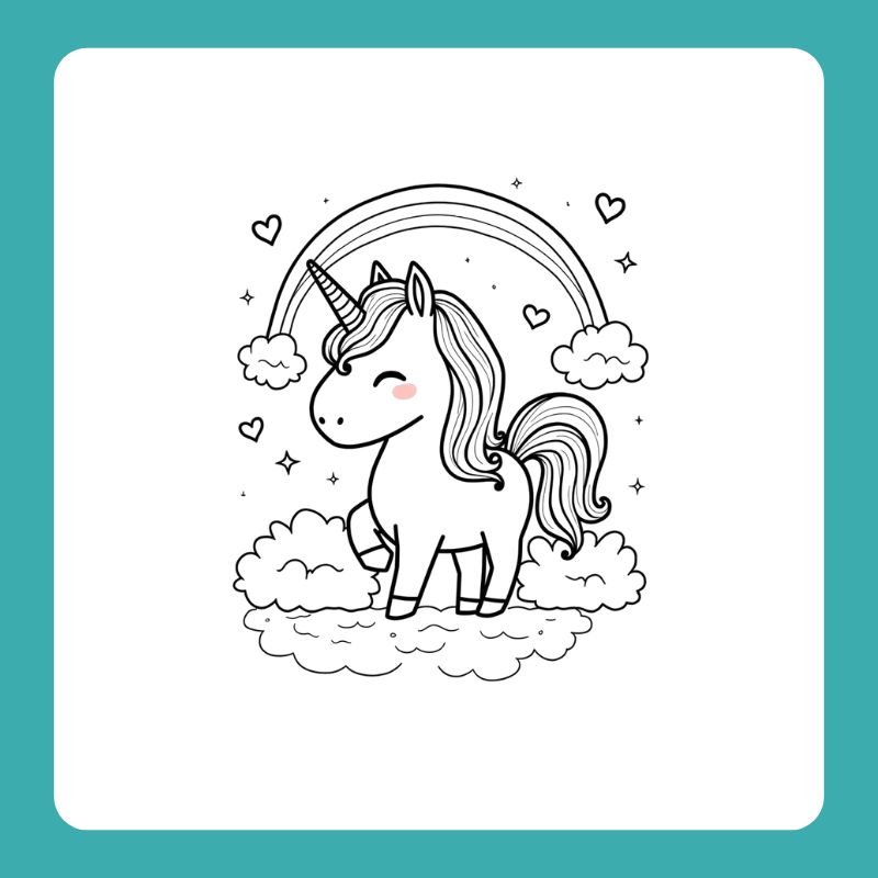 tranh tô màu ngựa pony (26)