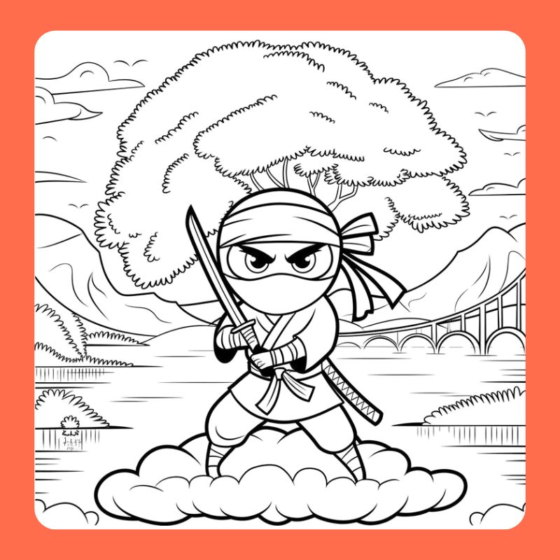 tranh tô màu ninja (10)