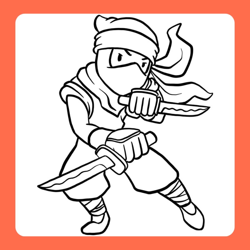 tranh tô màu ninja (21)