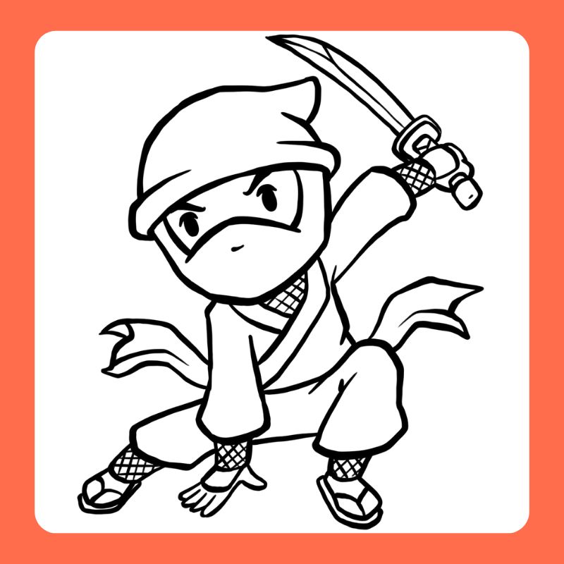 tranh tô màu ninja (22)